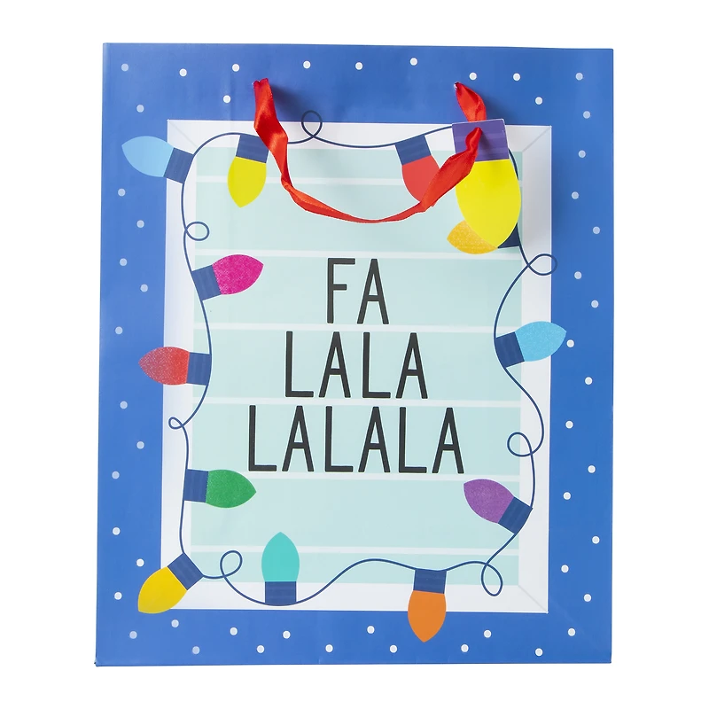 large holographic gift bag 10in x 12in