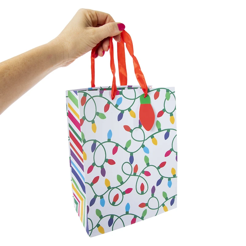 holiday medium gift bag 6-pack 7in x 9in