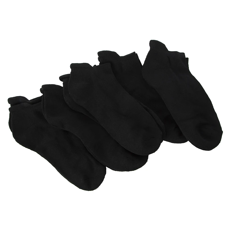 Series 8 Fitness™ Mens Low Cut Performance Socks 5-Pack - Black