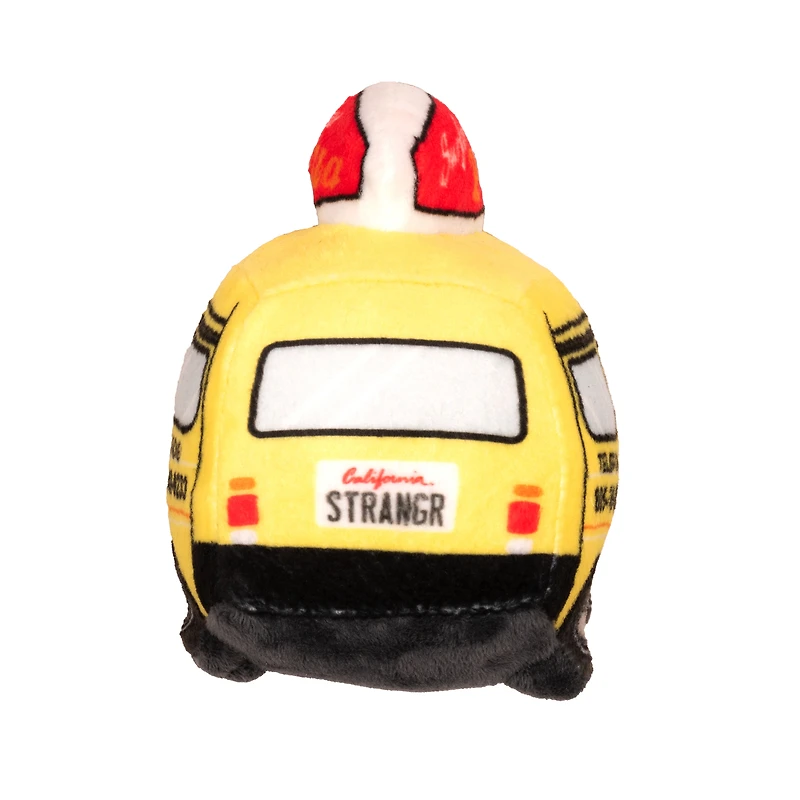 stranger things™ surfer boy pizza van plush squeaker dog toy