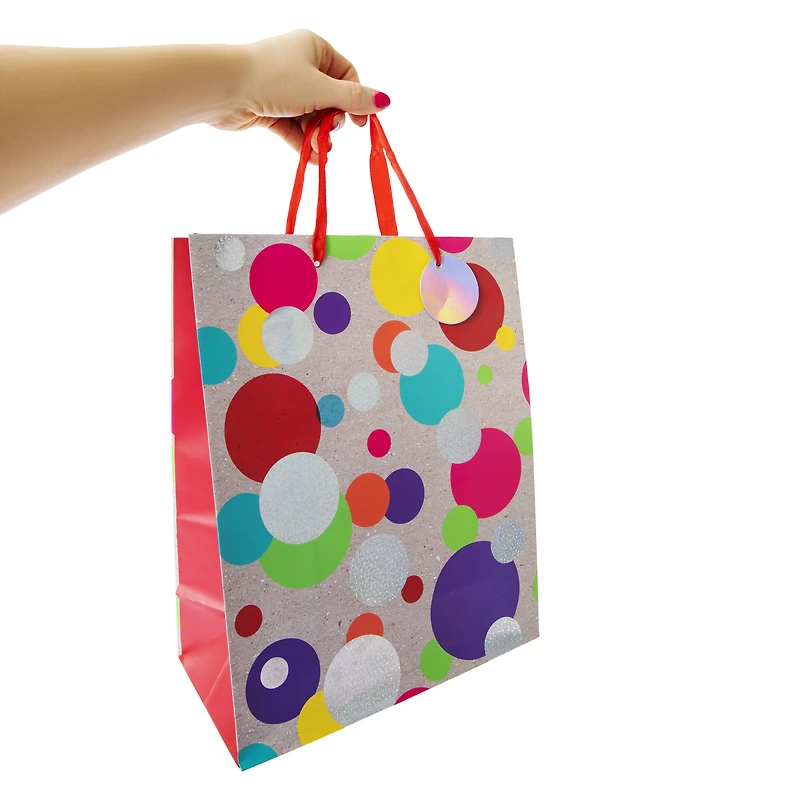 Large Holographic Gift Bag 12.75in x 10.37in