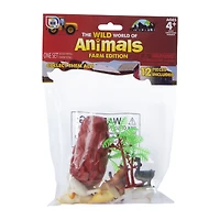 12-piece animal figures playset
