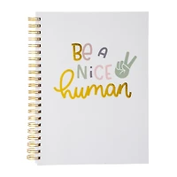 twin wire spiral bound journal 8.3in x 11.4in