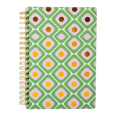 boho twin wire spiral bound journal 7in x 9in