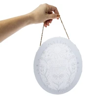 paintable hanging oval canvas art set 8in x10in