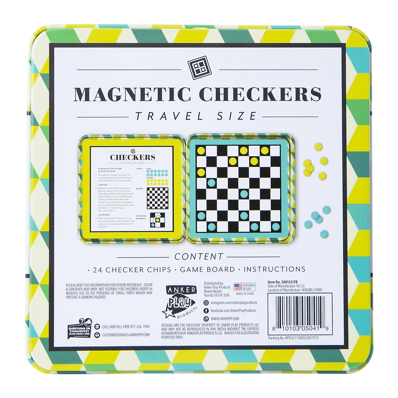 travel size magnetic board game 5.3in