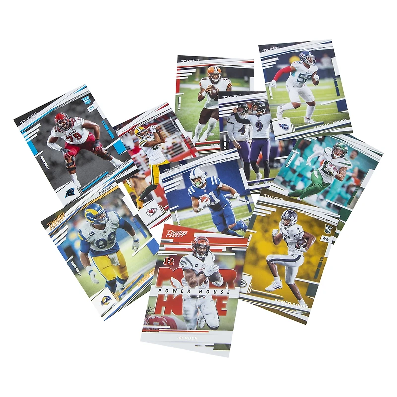 panini prestige 2022 nfl® trading cards 10-pack