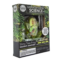 the science squad® unbelievable science slimy tree frog squishy anatomy kit