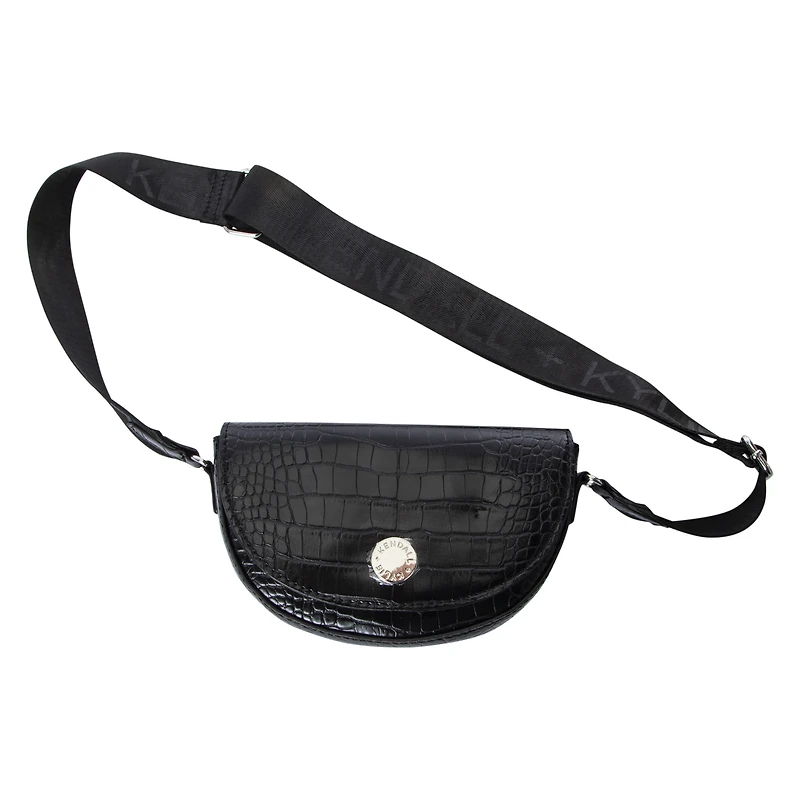 kendall + kylie half moon crossbody bag