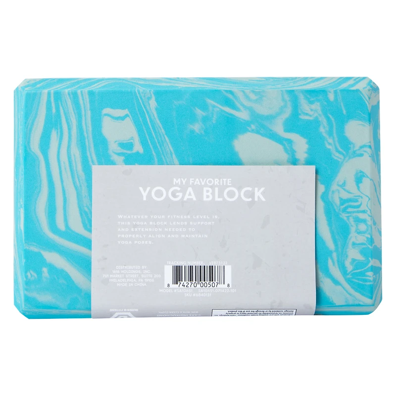 series-8 fitness™ marble yoga block