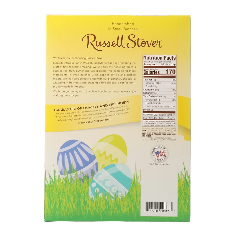 russel stover® solid milk chocolate bunny 7oz