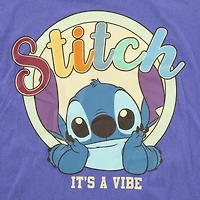juniors Disney Stitch 'vibe' graphic tee