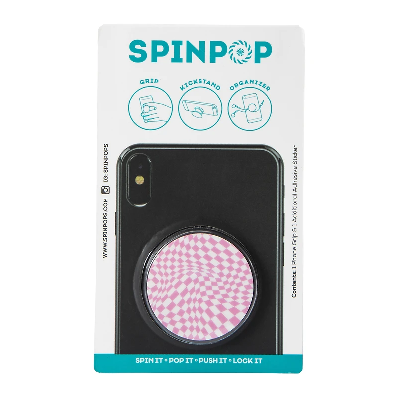 spinpop phone grip & stand, series 11