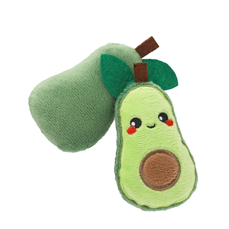 avocado cat toy 2-pack