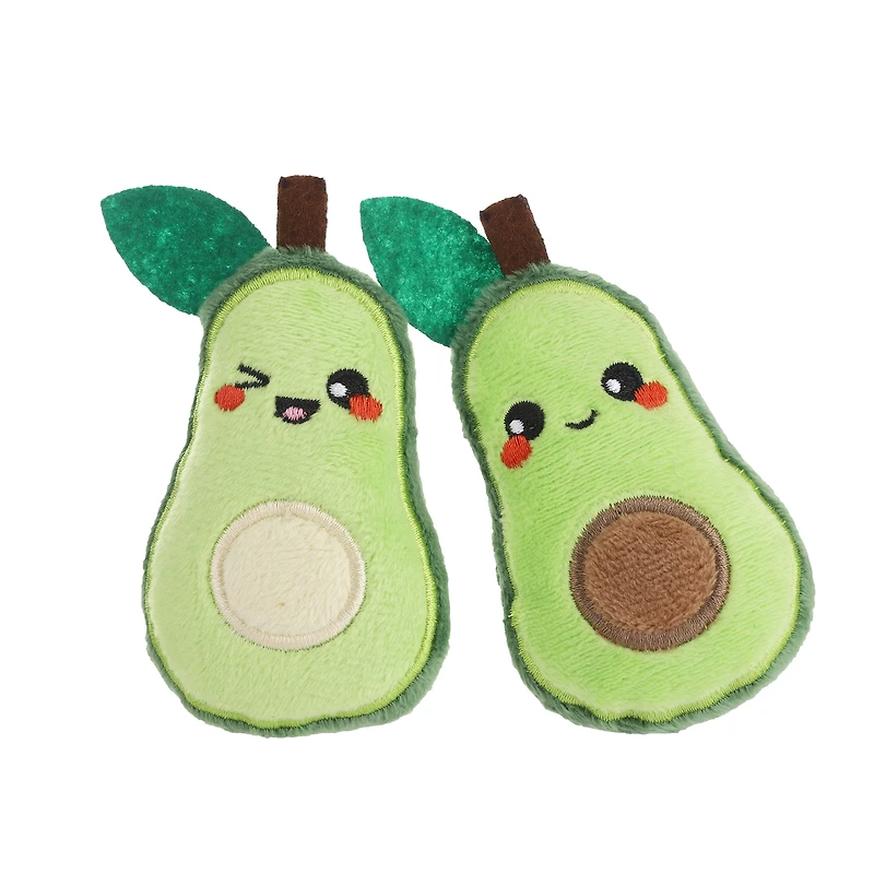 avocado cat toy 2-pack