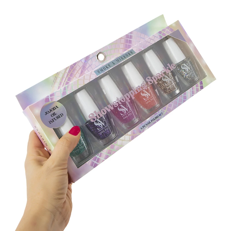 Smoke & Mirrors Nail Polish Set 6-Piece - Showstopping Sparkle