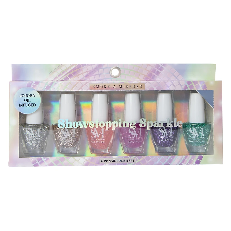 Smoke & Mirrors Nail Polish Set 6-Piece - Showstopping Sparkle