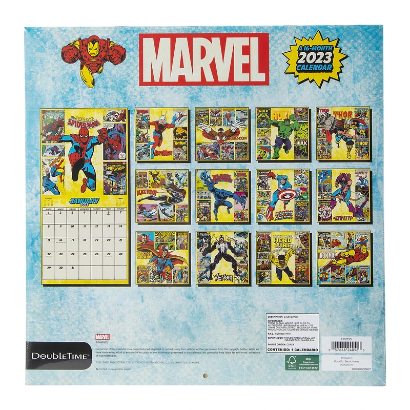 marvel® 16-month 2023 wall calendar