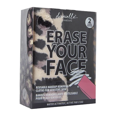 Erase Your Face® Reusable Makeup Removing Cloths 2-Pack