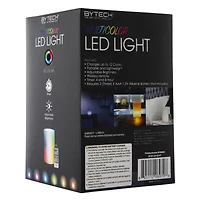 color-change LED cylinder light with remote 5.7in