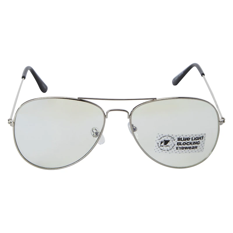 ladies aviator blue light blocking glasses