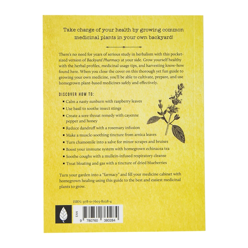 backyard pharmacy by elizabeth millard