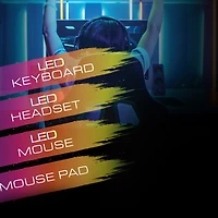 4-piece LED gaming gear kit