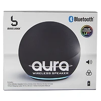 aura round LED wireless bluetooth® speaker