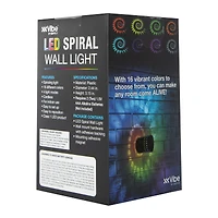 LED spiral wall light projector 6.5in