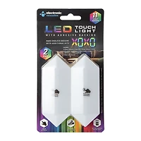 Multi-Color Long Hexagon Touch-Activated LED Lights 2-Pack