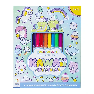 kaleidoscope kawaii sweetness coloring kit