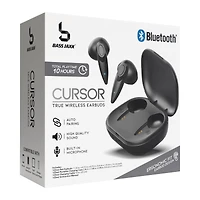 ergonomic bluetooth® earbuds with mic & charging case