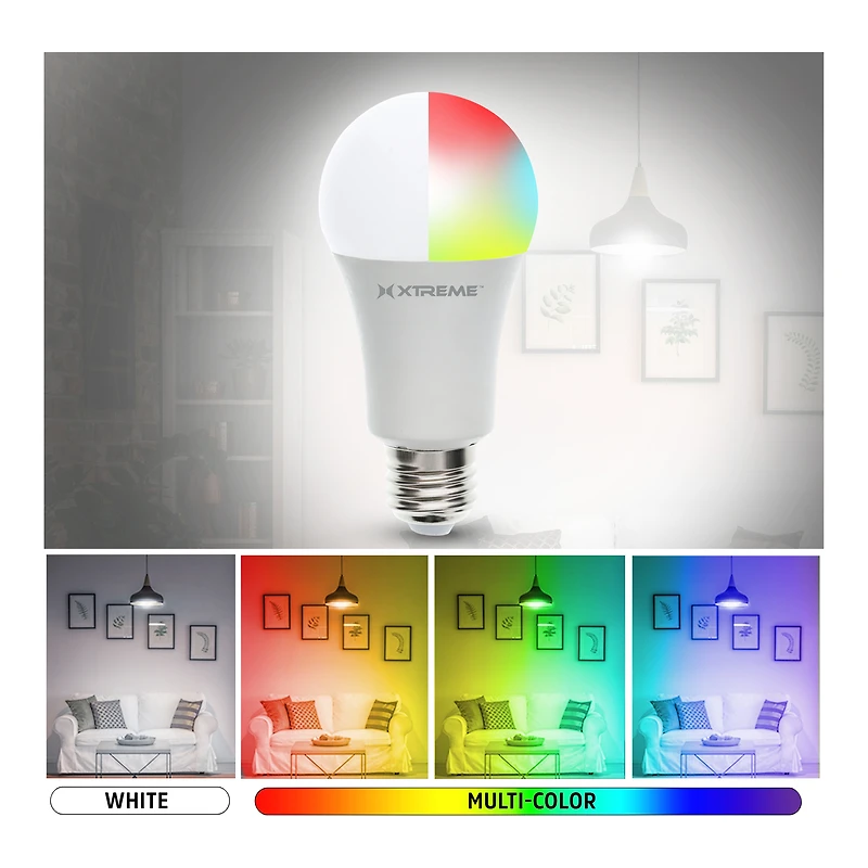 connected home smart wi-fi LED dimmable light bulb