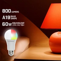 connected home smart wi-fi LED dimmable light bulb