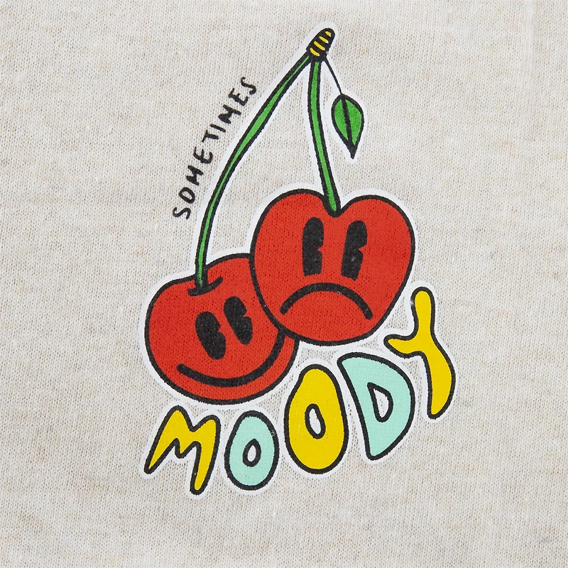 'sometimes moody’ cherry graphic tee