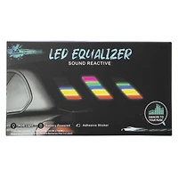 LED sound reactive equalizer for dashboard