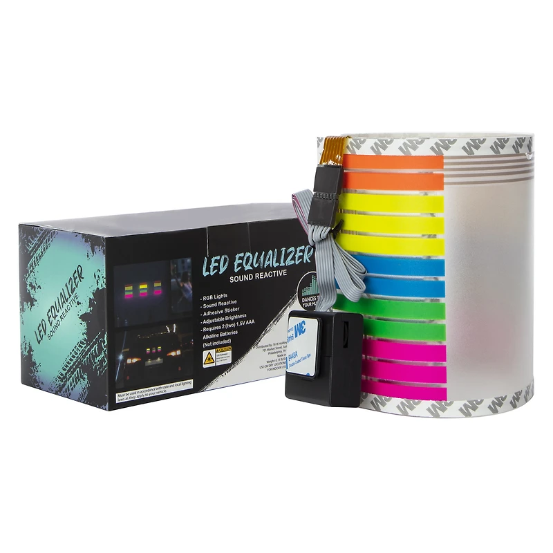LED sound reactive equalizer for dashboard