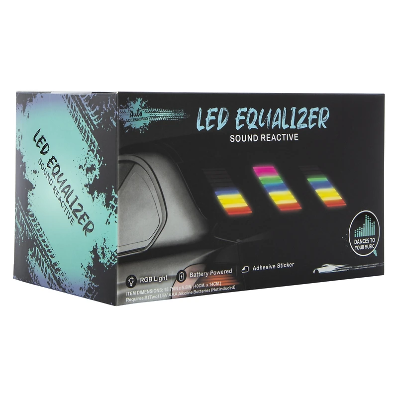 LED sound reactive equalizer for dashboard