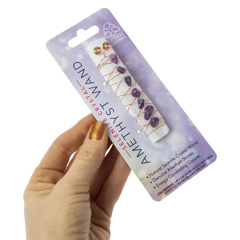 Selenite Crystal Chakra Wand