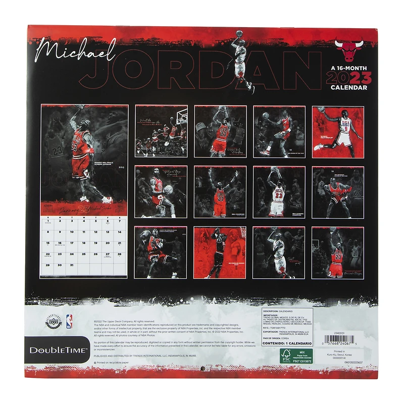 NBA® michael jordan 16-month 2023 wall calendar