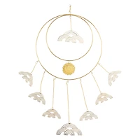 metal rainbow hanging wall art 30in