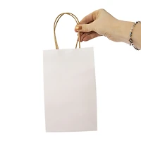 small pink kraft gift bags 8.35in x
5.2in 10-pack