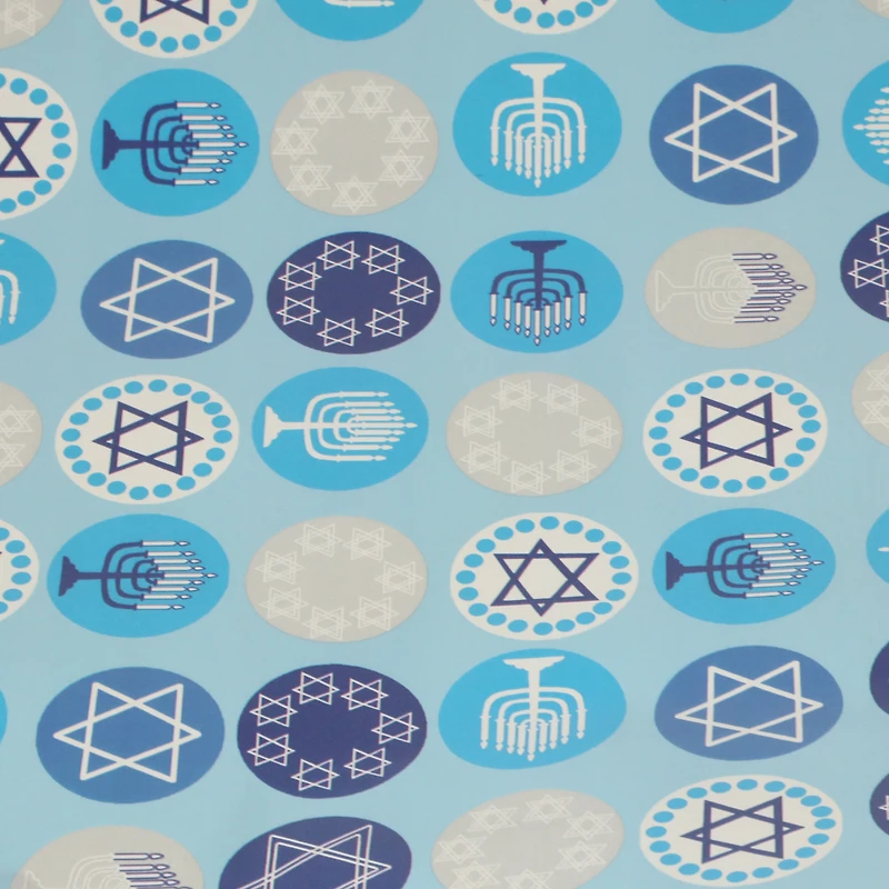 hanukkah gift wrapping paper 45 sq.ft