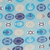 hanukkah gift wrapping paper 45 sq.ft
