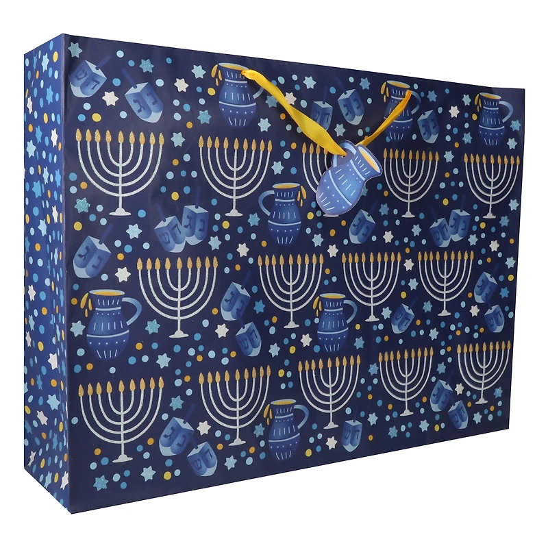 hanukkah jumbo gift bag 16in x 21in