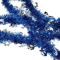 hanukkah tinsel garland 9ft
