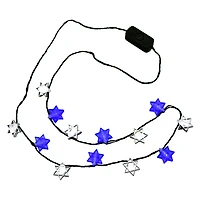 Hanukkah Flashing LED Necklace