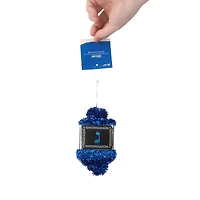 hanging tinsel hanukkah dreidel