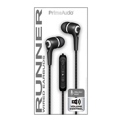 runner wired earbuds with mic
