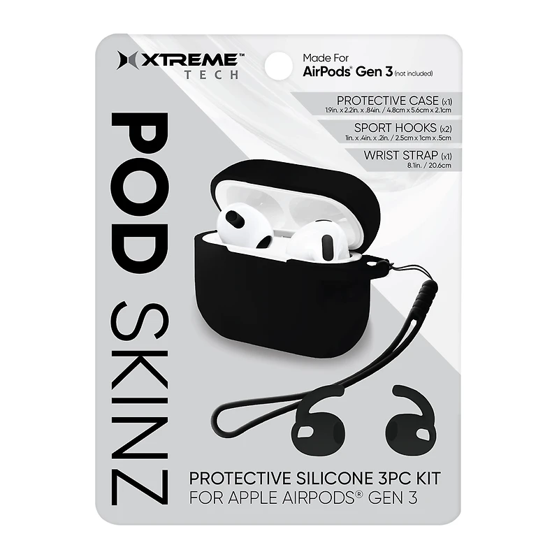 pod skinz case for AirPods Gen 3® & accessories  3-piece